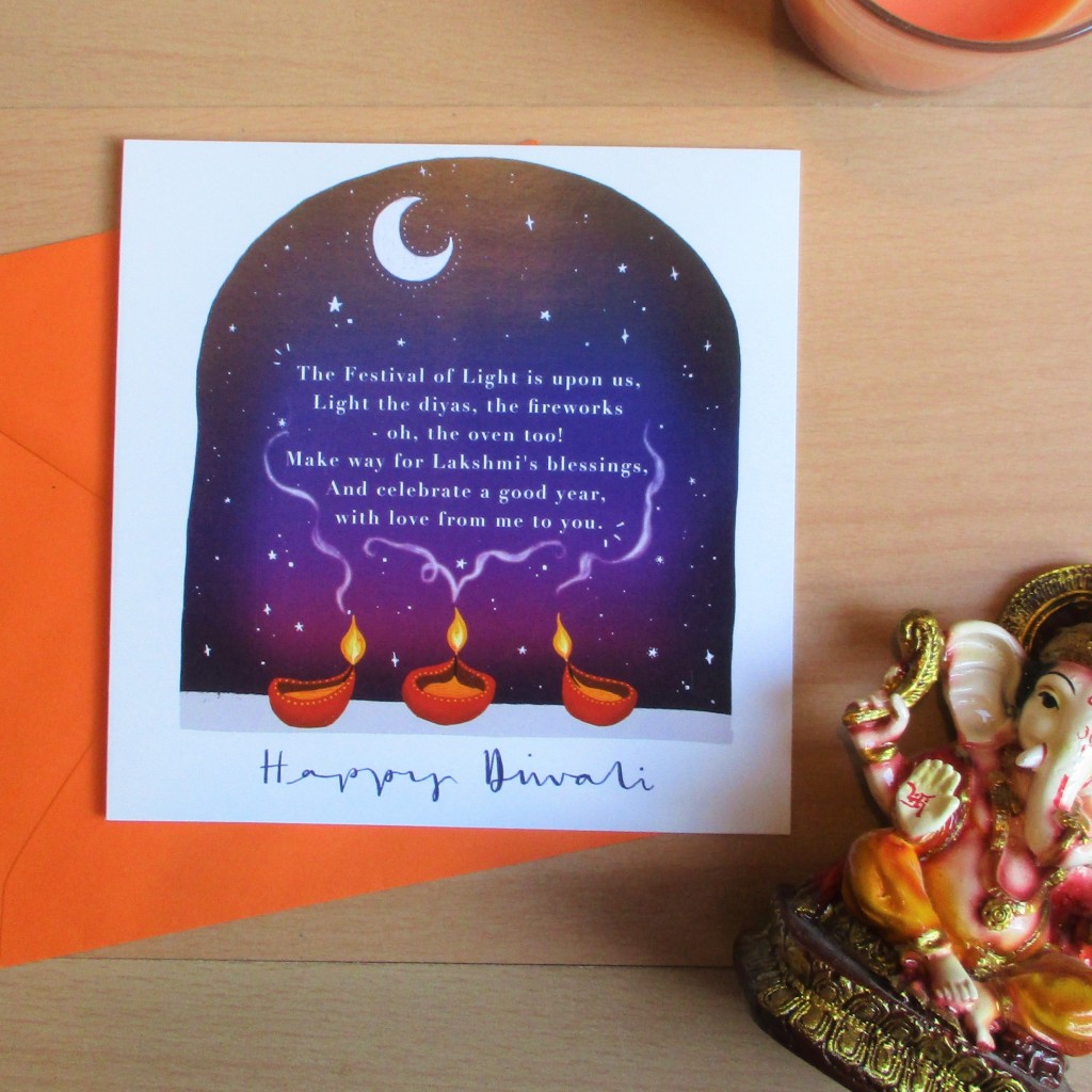 a diwali greeting card by diverse greeting card company Cards Inclusive